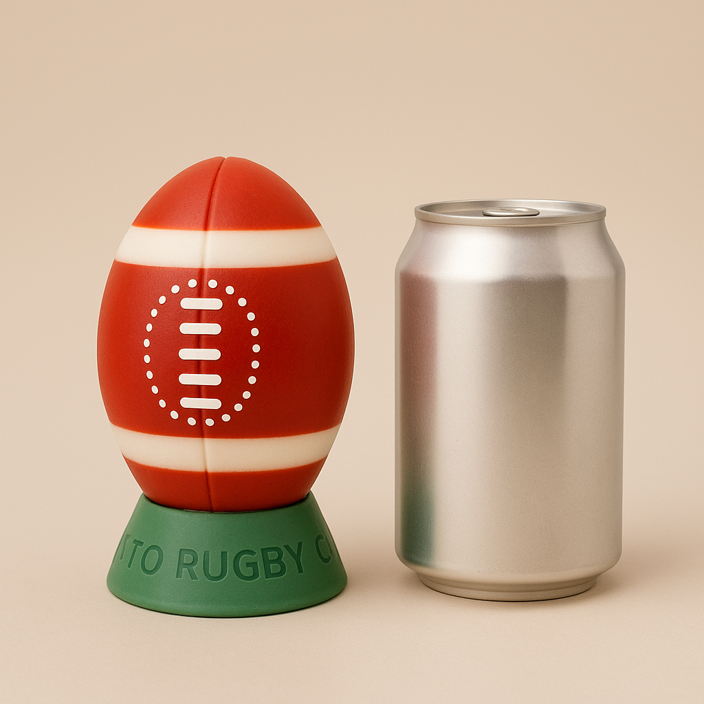 Heavy Trundle Rugby Ball - Size Medium, American Rugby Classic Colours
