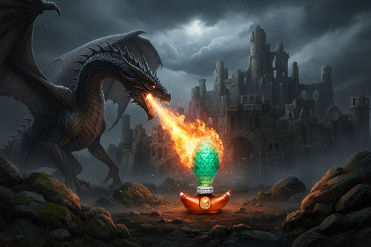 Ass-Irius Dragon Egg - Green and Copper.