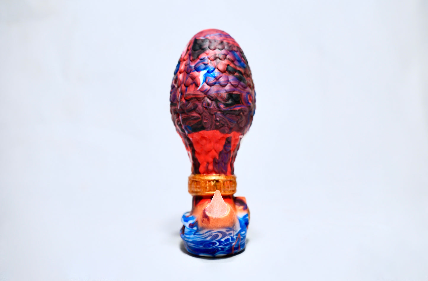 Huevo de Dragón Ass-Irius - Rojo, Azul y Blanco.