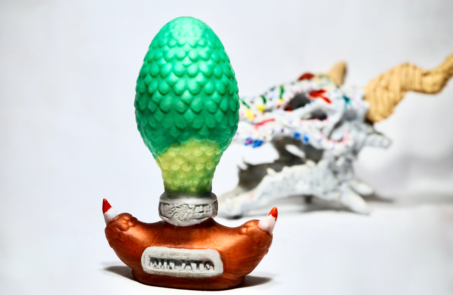 Huevo de Dragón Ass-Irius - Verde y Cobre.