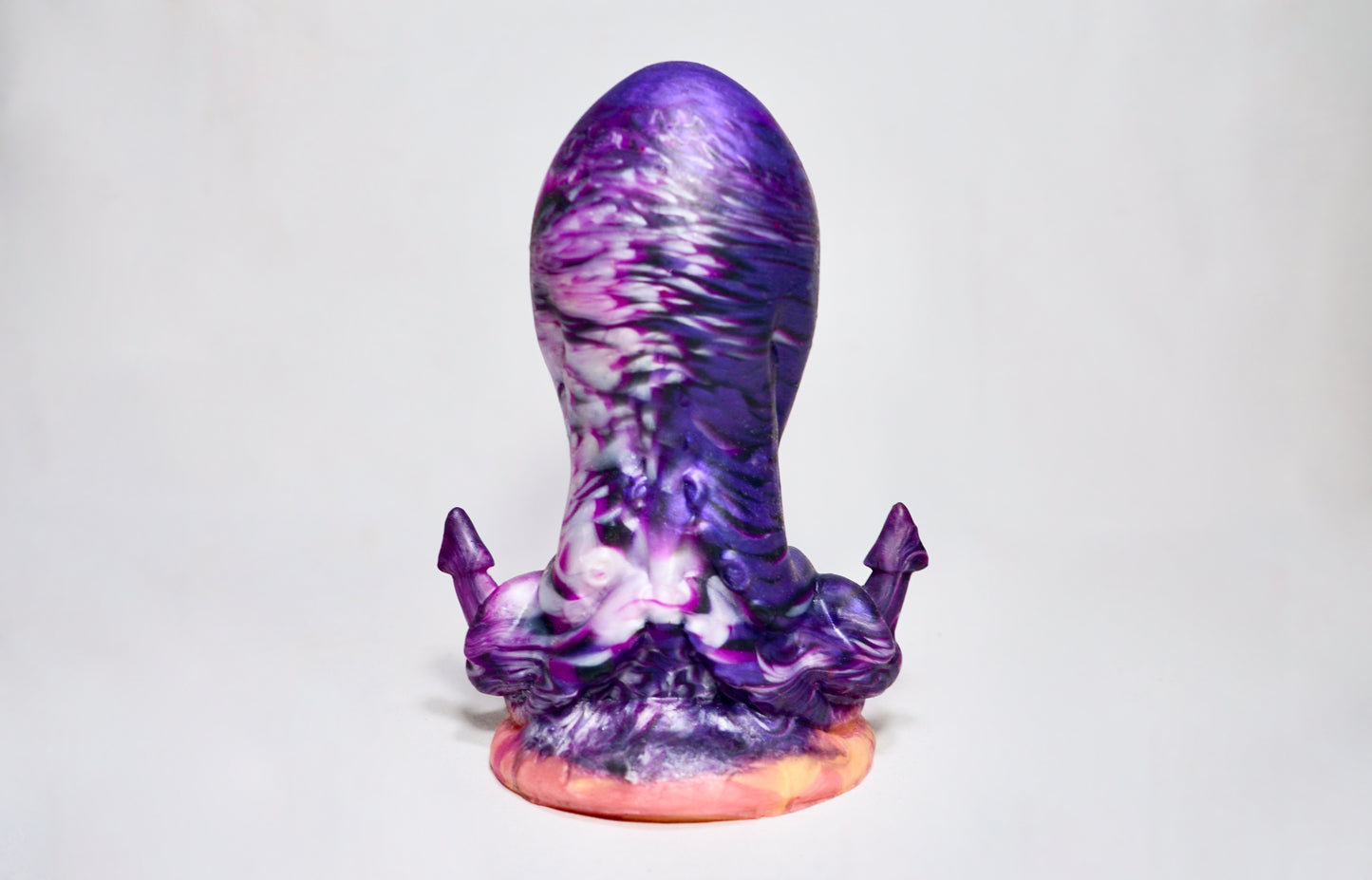 Pleasure Puss - Size Large - White, Black and Purple
