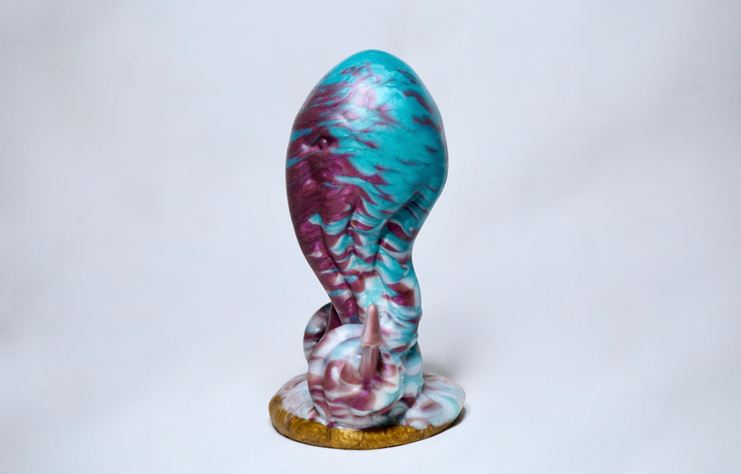 Pleasure Puss - Size Medium - Coral Blue, Purple and Pearl White.