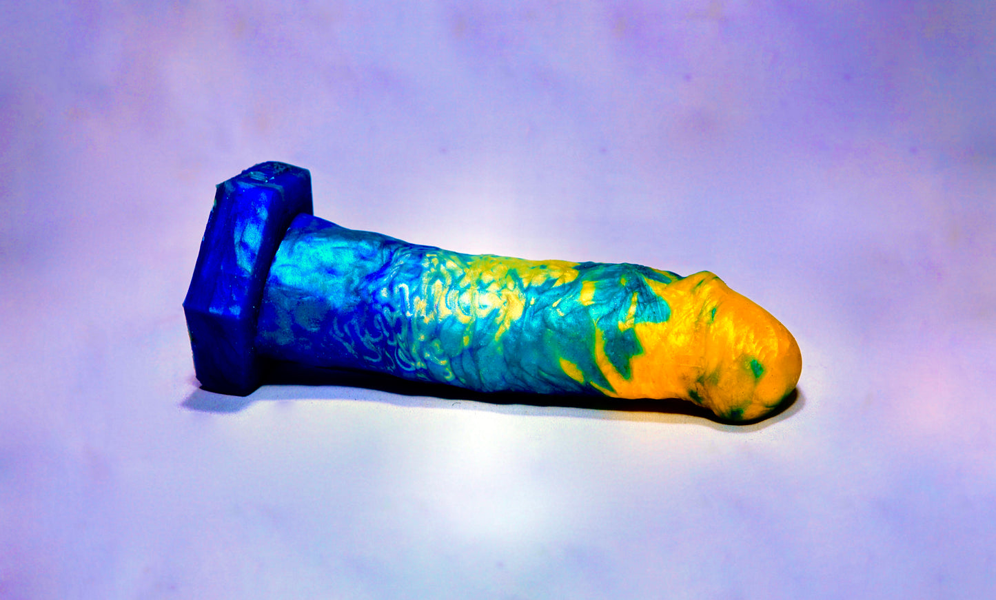 Edu #1 - Original Size - Coral Blue and Yellow