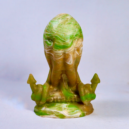 Pleasure Puss - Talla pequeña - Verde, blanco y marrón