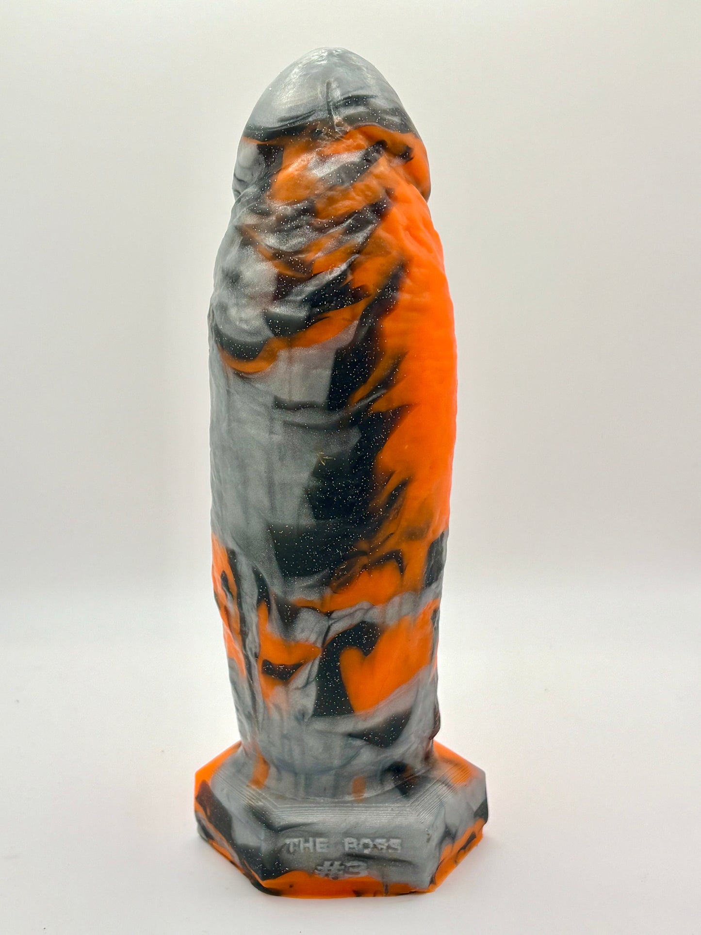 THE BOSS #3 - SILVER, BLACK AND FLUORESCENT ORANGE