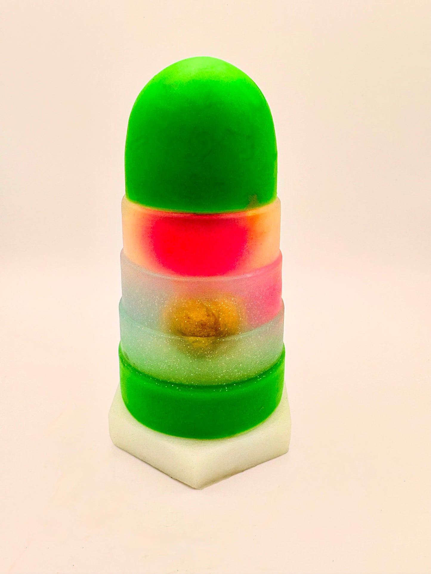 Conesolator - Tamaño Mediano - Árbol de Navidad de Silicona con Bolas Navideñas de Silicona en su Interior