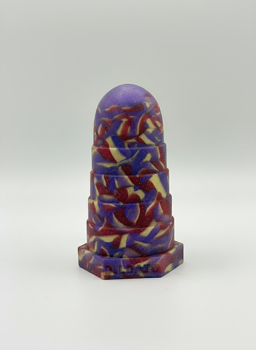 Conesolator - Size small - Purple, Gold and Beige.