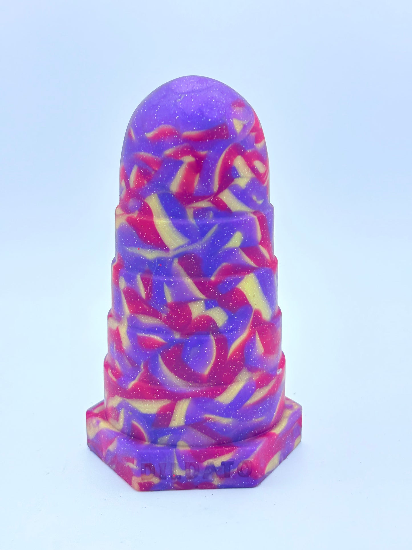 Conesolator - Size small - Purple, Gold and Beige.