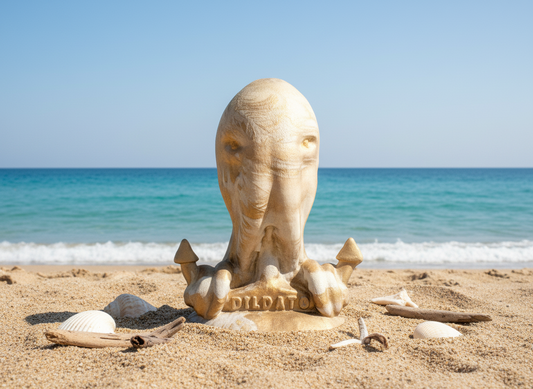 Pleasure Puss - Tamaño Pequeño - Marrón y Blanco.