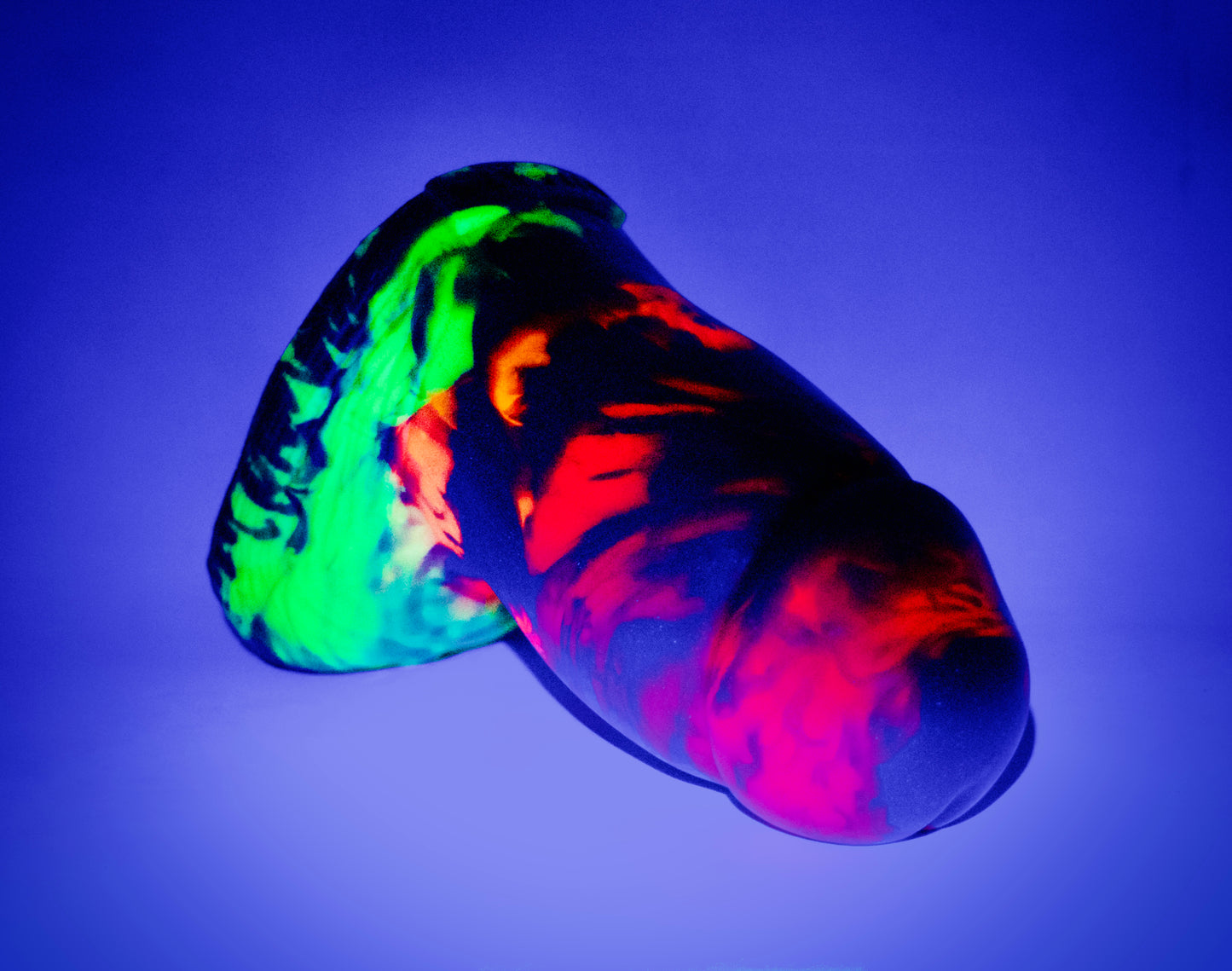 El Gordo - Size Large - Fluorescent colours with Glow in the dark pigments and body safe Glitter