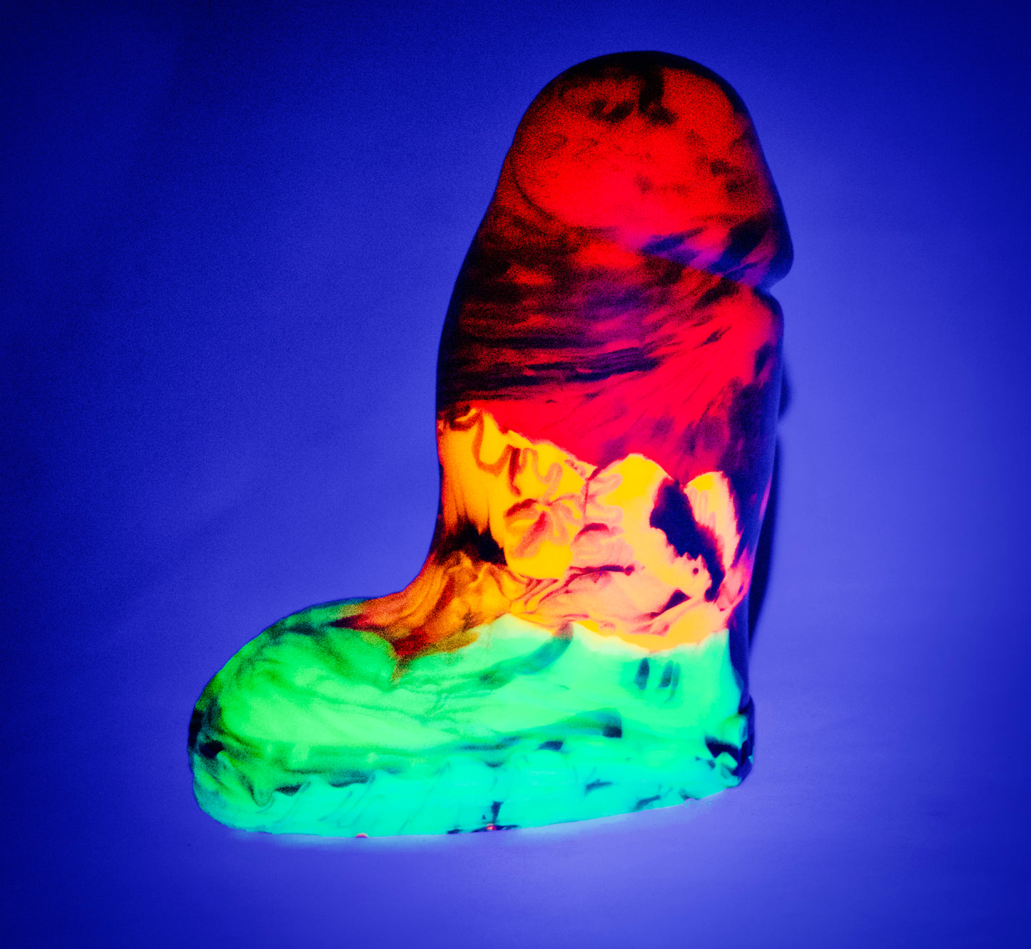 El Gordo - Size Large - Fluorescent colours with Glow in the dark pigments and body safe Glitter