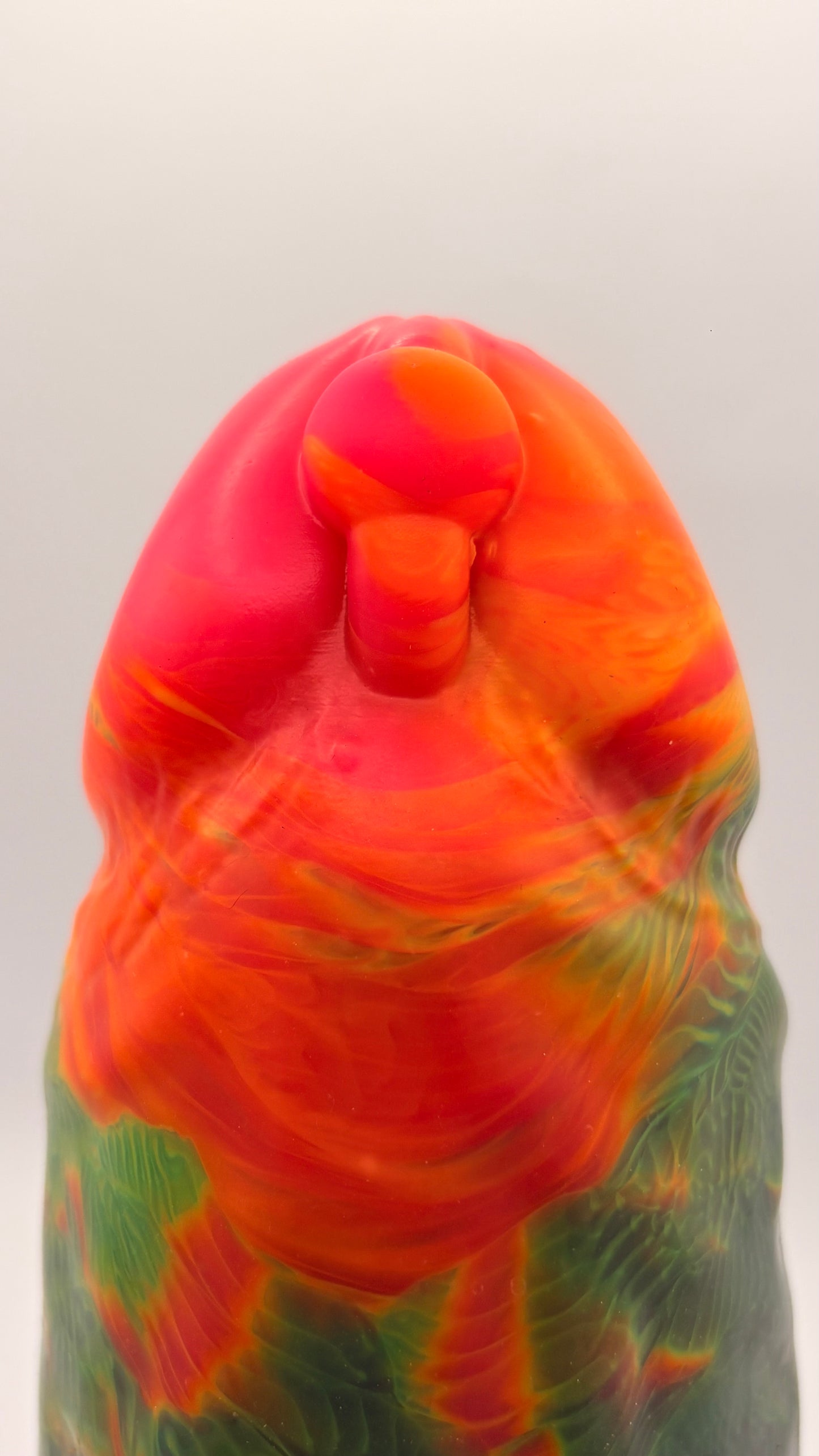 PRINCE ALBERT DILDO - FLUORESCENT RAINBOW COLORS