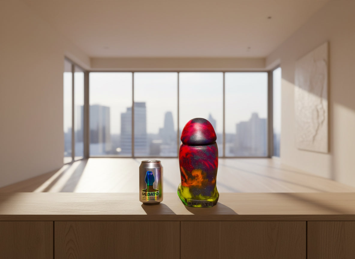 El Gordo - Size Large - Fluorescent colours with Glow in the dark pigments and body safe Glitter