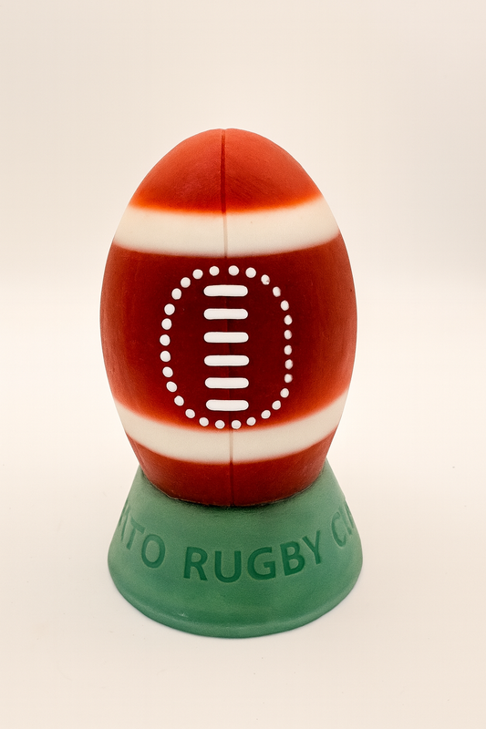 Heavy Trundle Rugby Ball - Size Medium, American Rugby Classic Colours